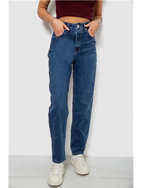 Джинси жіночі однотонні Slim Banana's, колір синій, 244R9604 244R9604 AGER фото - Luxbikini