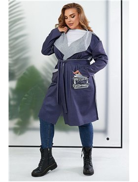 Кардиган жіночий, колір синій, 257R5012 257R5012 AGER фото - Luxbikini