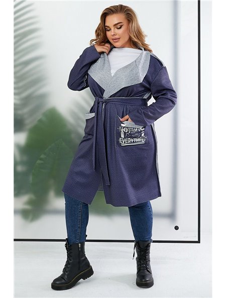 Кардиган жіночий, колір синій, 257R5012 257R5012 AGER фото - Luxbikini