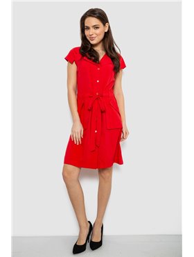 Сукня софт однотонна, колір червоний, 230R028 230R028 AGER фото - Luxbikini