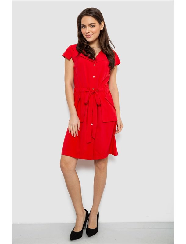 Сукня софт однотонна, колір червоний, 230R028 230R028 AGER фото - Luxbikini