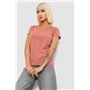 Футболка жіноча однотонна, колір пудровий, 244R2806 244R2806 AGER фото - Luxbikini