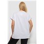 Футболка жіноча з принтом, колір молочний, 244R2413 244R2413 AGER фото - Luxbikini