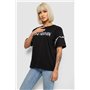 Футболка жіноча з принтом, колір чорний, 244R2351 244R2351 AGER фото - Luxbikini