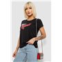 Футболка жіноча з принтом, колір чорний, 244R2234 244R2234 AGER фото - Luxbikini