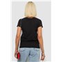 Футболка жіноча з принтом, колір чорний, 244R2234 244R2234 AGER фото - Luxbikini