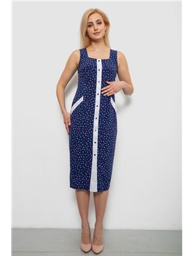 Сарафан жіночий в горошок, колір синій, 230R029-1 230R029-1 AGER фото - Luxbikini