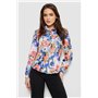 Сорочка з квітковим принтом, колір блакитний, 230R225 230R225 AGER фото - Luxbikini