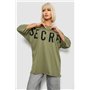 Футболка жіноча з принтом, колір оливковий, 244R3008-1 244R3008-1 AGER фото - Luxbikini