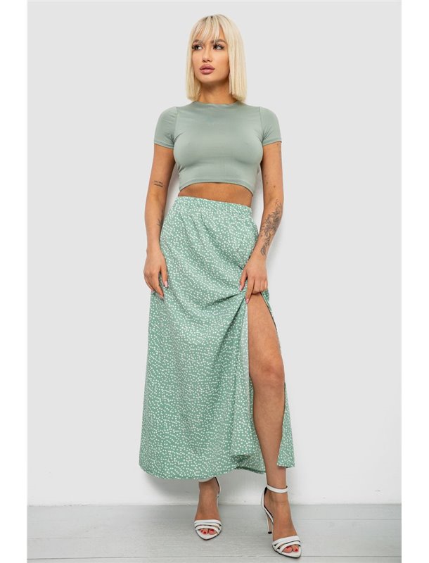 Спідниця софт однотонна в горошок, колір червоний, 257R11-1 257R11-1 AGER фото - Luxbikini