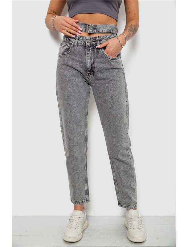 Джинси жіночі MOM, колір сірий, 244R1904S21 244R1904S21 AGER фото - Luxbikini