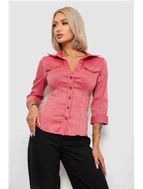 Сорочка класична в смужку, колір темно-пудровий, 230R643 230R643 AGER фото - Luxbikini