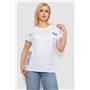 Футболка жіноча з принтом, колір білий, 244R2318-5 244R2318-5 AGER фото - Luxbikini