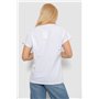 Футболка жіноча з принтом, колір білий, 244R2318-5 244R2318-5 AGER фото - Luxbikini