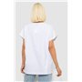 Футболка жіноча з принтом, колір білий, 244R2418 244R2418 AGER фото - Luxbikini