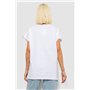 Футболка жіноча з принтом, колір білий, 244R2430 244R2430 AGER фото - Luxbikini