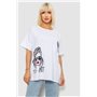 Футболка жіноча з принтом, колір білий, 244R4010 244R4010 AGER фото - Luxbikini