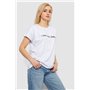 Футболка жіноча з принтом, колір білий, 244R3016 244R3016 AGER фото - Luxbikini
