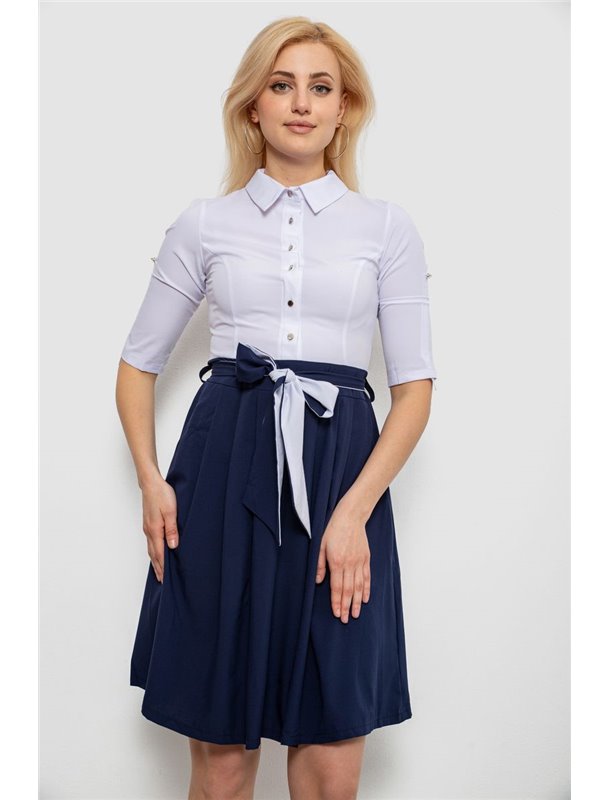 Сукня жіноча софт, колір біло-синій, 230R79-11 230R79-11 AGER фото - Luxbikini