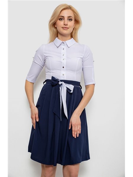 Сукня жіноча софт, колір біло-синій, 230R79-11 230R79-11 AGER фото - Luxbikini