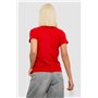 Футболка жіноча з принтом, колір червоний, 244R2002 244R2002 AGER фото - Luxbikini
