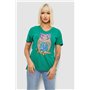 Футболка жіноча з принтом, колір зелений, 244R2804 244R2804 AGER фото - Luxbikini