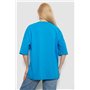 Футболка жіноча однотонна, колір блакитний, 244R2023 244R2023 AGER фото - Luxbikini