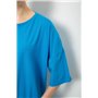 Футболка жіноча однотонна, колір блакитний, 244R2023 244R2023 AGER фото - Luxbikini