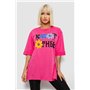Футболка жіноча з принтом, колір рожевий, 244R2803 244R2803 AGER фото - Luxbikini