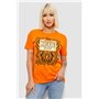 Футболка жіноча з принтом, колір помаранчевий, 244R2805 244R2805 AGER фото - Luxbikini
