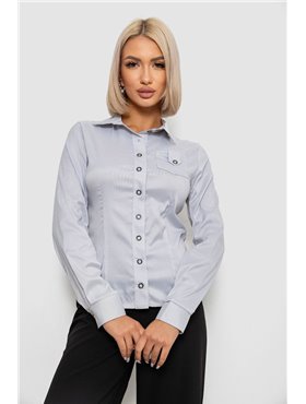 Сорочка класична в смужку, колір світло-сірий, 230R644 230R644 AGER фото - Luxbikini