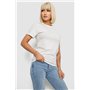 Футболка жіноча однотонна, колір білий, 129R8900 129R8900 AGER фото - Luxbikini