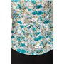 Блуза з квітковим принтом, колір бірюзовий, 230R262 230R262 AGER фото - Luxbikini