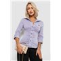 Сорочка класична в смужку, колір бузковий, 230R645 230R645 AGER фото - Luxbikini