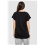 Футболка жіноча з принтом, колір чорний, 244R3002 244R3002 AGER фото - Luxbikini