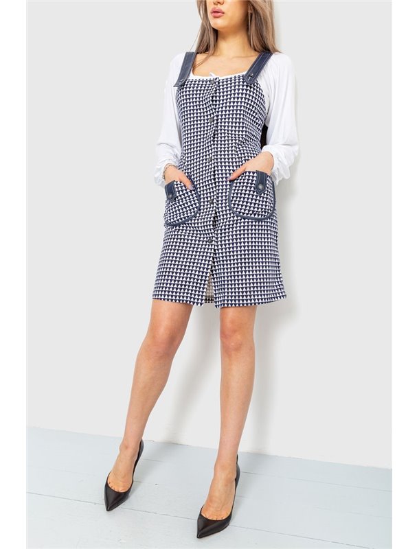 Сарафан жіночий, колір синьо-білий, 230R107-1 230R107-1 AGER фото - Luxbikini