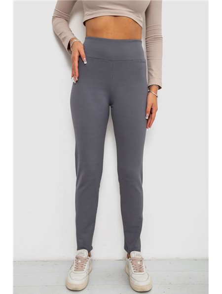 Лосини в рубчик на флісі, колір сірий, 244R1709-1 244R1709-1 AGER фото - Luxbikini