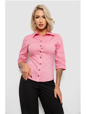 Сорочка жіноча однотонна, колір рожевий, 230R068-15 230R068-15 AGER фото - Luxbikini