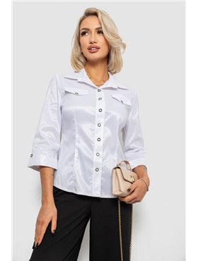 Сорочка класична в смужку, колір білий, 230R643-3 230R643-3 AGER фото - Luxbikini