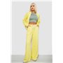 Спортивний костюм жіночий однотонний, колір жовтий, 244R1074AG 244R1074AG AGER фото - Luxbikini