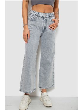 Джинси жіночі однотонні Wide leg, колір сірий, 244R1804S21 244R1804S21 AGER фото - Luxbikini