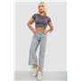 Джинси жіночі однотонні Wide leg, колір сірий, 244R1804S21 244R1804S21 AGER фото - Luxbikini