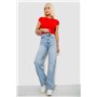 Джинси жіночі Wide leg, колір блакитний, 244R2529 244R2529 AGER фото - Luxbikini