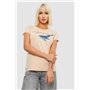 Футболка жіноча з принтом, колір бежевий, 244R1006 244R1006 AGER фото - Luxbikini
