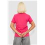 Футболка жіноча з принтом, колір малиновий, 244R1035-5 244R1035-5 AGER фото - Luxbikini