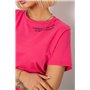 Футболка жіноча з принтом, колір малиновий, 244R1035-5 244R1035-5 AGER фото - Luxbikini