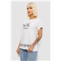Футболка жіноча з принтом, колір білий, 244R2003 244R2003 AGER фото - Luxbikini