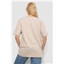 Футболка жіноча з принтом, колір бежевий, 244R2010 244R2010 AGER фото - Luxbikini