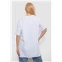 Футболка жіноча однотонна, колір білий, 244R2024-5 244R2024-5 AGER фото - Luxbikini