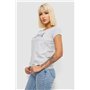 Футболка жіноча з принтом, колір білий, 244R2038 244R2038 AGER фото - Luxbikini